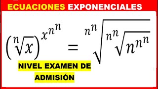 ECUACIONES EXPONENCIALES👉con BASES DIFERENTES EJERCICIO RESUELTO✔ [upl. by Catie923]