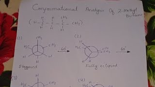 Conformational analysis of 2methyl butane [upl. by Doss]