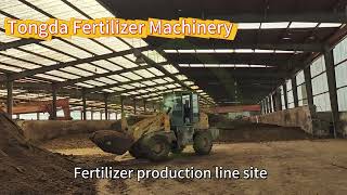 Fertilizer production line siteTongda Fertilizer Machinery [upl. by Suivatal457]