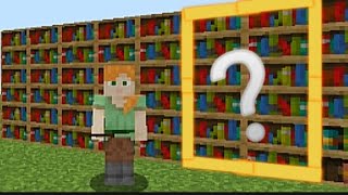 EASY Chiseled bookshelf secret door tutorial in Minecraft [upl. by Ssilb]