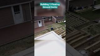 DIYer Builds 5 Floating Decks From Patio to Pool diy deckdesign landscapedesign [upl. by Phonsa]