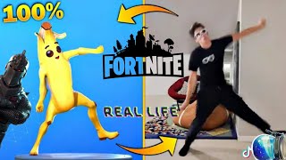 FORTNITE EMOTES VS REAL LIFE EMOTESALL ICON WHO WIN SUBSCRIBE AND LIKE FOR MORE PLEASE [upl. by Nylyak339]