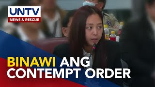 2nd contempt order vs Cassandra Li Ong binawi ng House QuadComm [upl. by Gonsalve668]