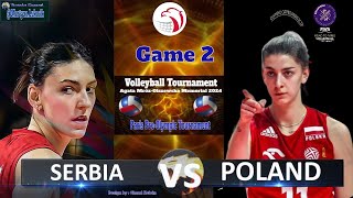 Poland vs Serbia in Paris PreOlympic Tournament  Game 2 [upl. by Tamara]