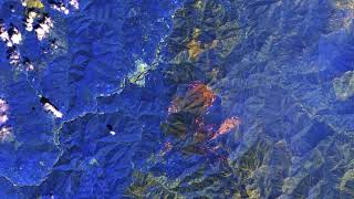 Boise and Hill Fires August 9  14 2024 Humboldt County California Satellite Infrared Imagery [upl. by Eelrahs]