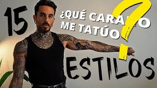 ¿Cuántos ESTILOS de TATUAJE existen 💉 15 Estilos de TATUAJES explicados [upl. by Adnylg]