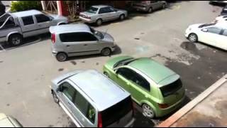 Man Smashes Car Window In Double Parking Incident In Kota Kinabalu [upl. by Soirtemed]