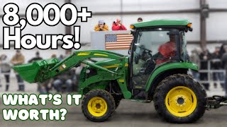 TRACTOR AUCTION NO BUYERS Guess Prices 39 Compact Tractors Kubota New Holland 8000 hr Deere [upl. by Einahets]