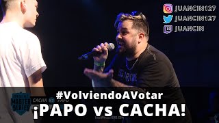 VolviendoAVotar ¡PAPO vs CACHA  FMS 2018 [upl. by Crim217]