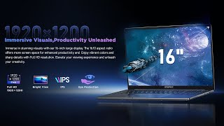 ACEMAGIC 16inch Laptop ComputerPowered by N97 Processor16GB LPDDR5 RAM 512GB SSD💥😍👍 [upl. by Gagliano30]