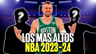 Jugadores activos mas alto de la NBA 202324 [upl. by Wymore]