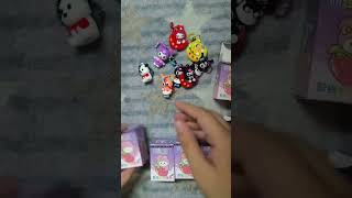 Unboxing Sanrio Blind Box Mini Doll Keychain sanrio Blindbox unboxing [upl. by Novelc]