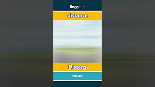 🇬🇧🇩🇪 distance  Distanz  vocabulary builder  learn English  Lernen wir Englisch [upl. by Lewes271]