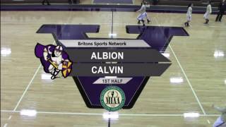 Albion College mens basketball vs Adrian Jan 14 2017 [upl. by Annaesor493]