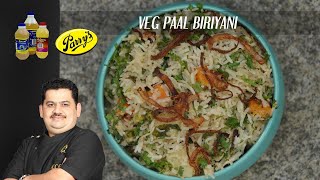 Venkatesh Bhat makes Veg Paal Biriyani  Easy amp tasty biriyani recipe  vegetables amp milk biriyani [upl. by Ahsatsana]