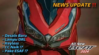 NEWS UPDATE ‼️ NEW HONDA BEAT 2024 AKAN BERUBAH TOTAL APA AJA PERUBAHANNYA ⁉️ [upl. by Enyawad]