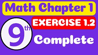 Class 9th Math Chapter 1  Exercise 12 9th Class Math Chapter 1  Exercise 12 [upl. by Nawiat]