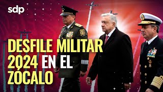 DESFILE MILITAR EN VIVO hoy lunes 16 de septiembre de 2024 en Zócalo de la CDMX [upl. by Orecul]