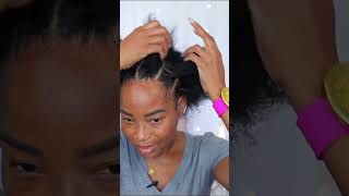 Jumbo Box Braids Tutorial On Natural Hair  Rubber Band Method [upl. by Nerwal]