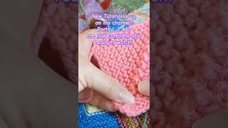 Knitting Tutorial available on my channel now How to knit the Mitered Square Blanket 🧶 [upl. by Solracesoj597]