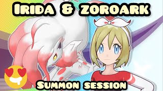 Yes YES YES An Irida amp Zoroark Summon Session  Irida Costume Scout in Pokémon Masters EX [upl. by Nagah]