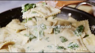 Easy amp Creamy Store Bought Cheese Ravioli Recipe  Big Y Dig In [upl. by Aihtibat]