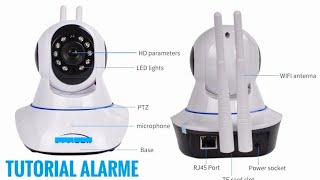 Tutorial Camera ip Onvif yyp2p Como Configurar Alarme e alerta por Email [upl. by Nolrev222]