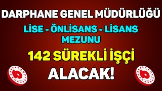 LİSE  ÖNLİSANS  LİSANS MEZUNU VASIFLI İŞÇİ ALINACAK  DARPHANE VE DAMGA MATBAASI GENEL MÜDÜRLÜĞÜ [upl. by Hsital]