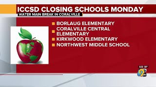 Four Coralville schools closed Monday [upl. by Chapin]