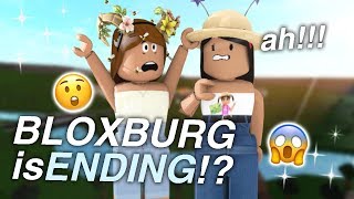 BLOXBURG IS SHUTTING DOWN  ft ComfySunday  Roblox Bloxburg Roleplay  alixia [upl. by Nage]