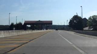 New Hope  Lambertville Toll Bridge eastbound [upl. by Nelleyram]