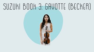 Gavotte  Practice Part slow Violin Book 3 [upl. by Deerdre182]