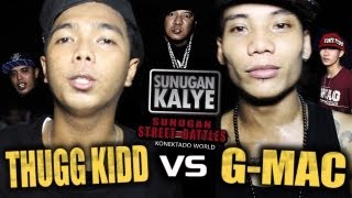 SUNUGAN KALYE  THUGG KIDD vs G MAC Balayan Batangas [upl. by Ney]