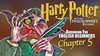 ⚡quotHARRY POTTER  Chapter 5 BOOK 1 🎧Audiobook🎧 in English for Beginners📚✨ [upl. by Gnus]