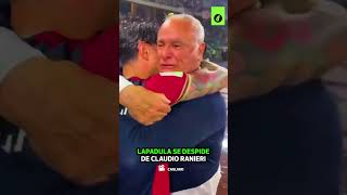 El abrazo entre LAPADULA y RANIERI como padre e hijo  Depor [upl. by Adirem466]