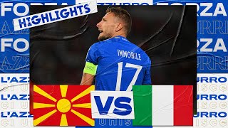 Highlights Macedonia del NordItalia 11  Qualificazioni EURO 2024 [upl. by Andriette569]