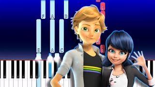 Miraculous ladybug  Adrienette Slow Dance Piano Cover Medium [upl. by Makell]