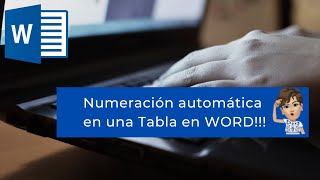 WORD  Numeración automática en una tabla [upl. by Yuma730]