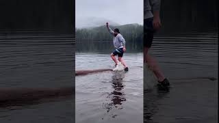 Turbo Tom  Winter Logrolling at Ward Lake in Ketchikan Alaska [upl. by Arv]