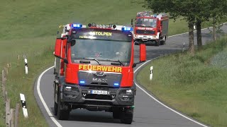 Waldbrandübung im Nationalpark Sächsische Schweiz Einsatzfahrten [upl. by Auvil]