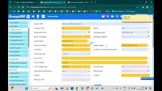 GRN amp Purchase Bill Entry In StrategicERP  Goods Received Note amp Purchase Bill Booking in ERP [upl. by Onitnerolf]