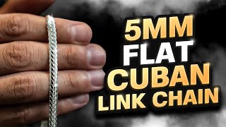 Discover the Elegance 5mm Flat Cuban Link Chain Review [upl. by Eenyaj]