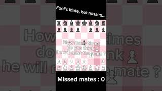 Fool’s Mate…  chess brilliantmove brilliant chessmastertraps stockfish noob gaming chesscom [upl. by Jecon]