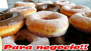 donas para Negocio Donas FÁCIL Para VENDER  DONAS RECETA FÁCIL PARA NEGOCIO con 1 Kg DE HARINA [upl. by Nahgiem]