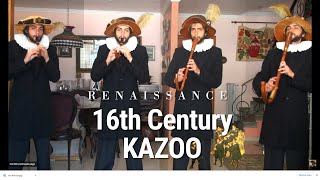 I played FOUR 16th Century KAZOOs Renaissance Italian theme [upl. by Jem]