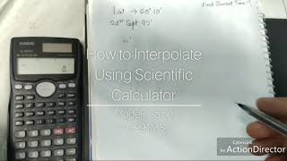 How to Interpolate using Scientific Calculator Casio Fx 991MS  MMD EXAMS [upl. by Deuno959]