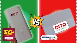 PLDT 5G H153381 vs Dito 5G H151370 prepaid modemrouter comparison [upl. by Alethea]