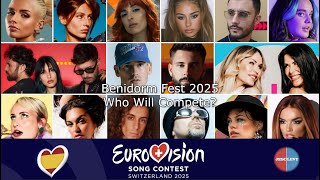 Benidorm Fest 2025  Who will compete  Eurovision 2025 [upl. by Earehc]