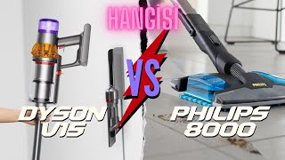 DYSON V15 DETECT SUBMARİNE VS PHILIPS 8000 AQUA PLUS KARŞILAŞTIRMA HANGİSİNİ ALMALIYIZ [upl. by Letnohs]