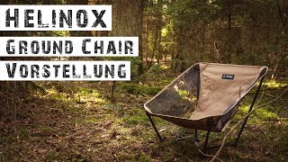 HELINOX GROUND CHAIR  Mein Stuhl fürs lagern im Wald und auf kleinen Wanderungen [upl. by Eita64]